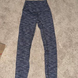 Lulu Lemon black with white speck leggings